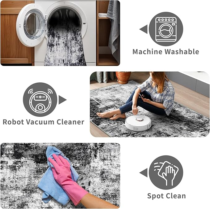 4x8 Wide Washable Runner Rug: Easy-to-Clean Runners - Image 3