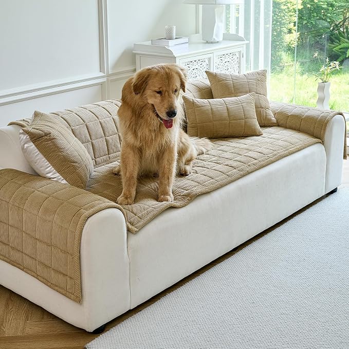 Couch Covers for Dogs Washable, Non Slip Couch Covers for Loveseat Sofa Pet - Image 2