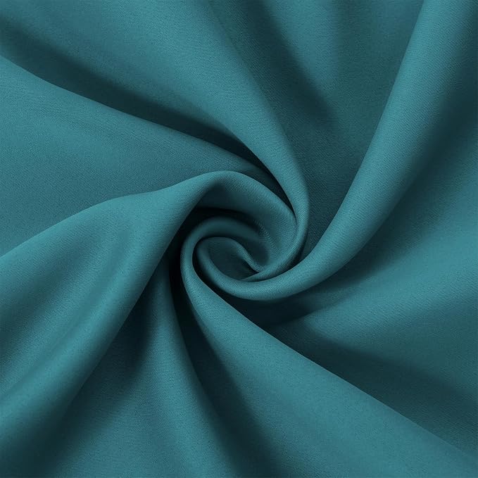 LEMOMO Sea Teal Thermal Blackout Curtains/38 x 54 Inch/Set of 2 Panels Room - Image 5