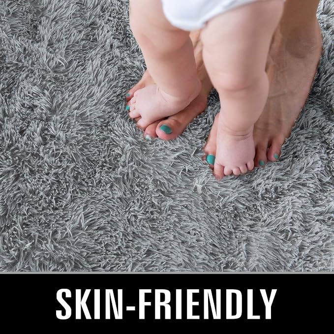 TWINNIS Super Soft Shaggy Rugs Fluffy Carpets, 5x8 Feet, Indoor Modern Plush - Image 3