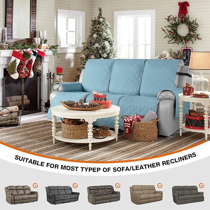 VANSOFY Waterproof Recliner Couch Covers, Sofa Covers 1-Piece Washable - Image 6