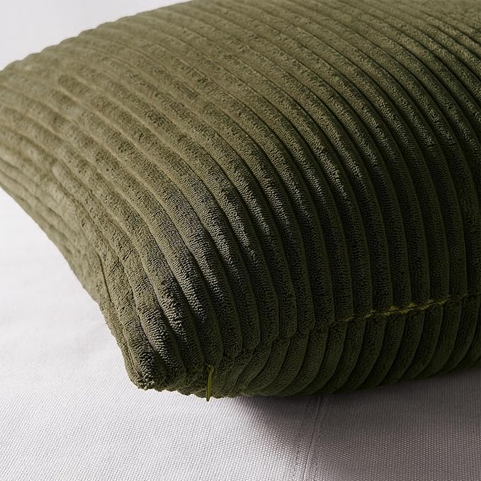 Topfinel Christmas Decorative Throw Pillow Covers Green Series, Winter Fluffy - Image 3
