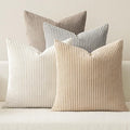 MIULEE Boho Farmhouse Throw Pillow Covers 18x18 Inch Set of 4 Neutral Tan by MIULEE