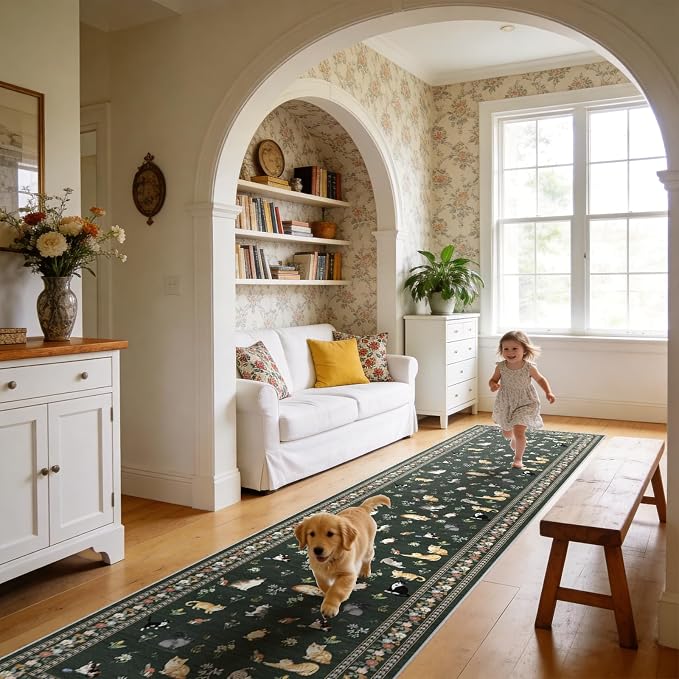 2x12 Washable Hallway Runner Rug by EISUROM