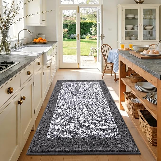 48x32 Large Bathroom Rugs Washable Non Slip, Soft Absorbent Quick Dry Mats - Image 4