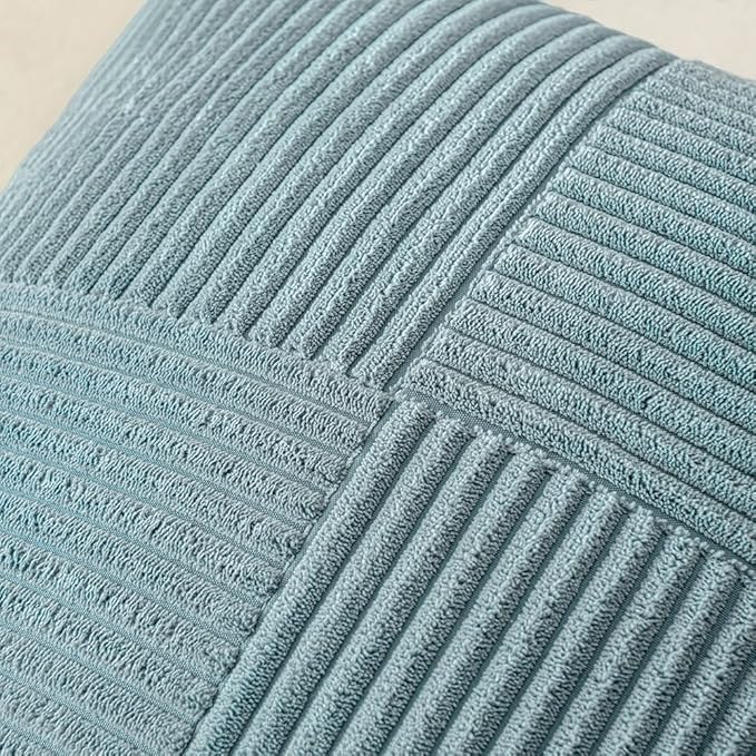 MIULEE Sky Blue Decorative Throw Pillow Covers 18x18 Inch - Image 2