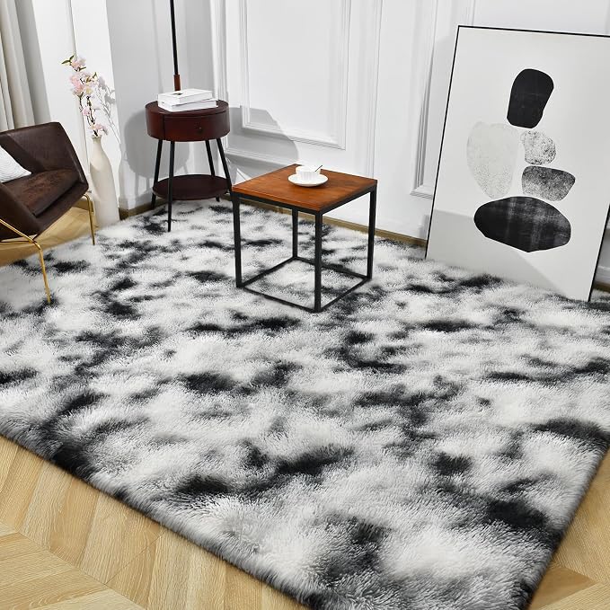 TWINNIS Super Soft Shaggy Rugs Fluffy Carpets, 5x8 Feet, Indoor Modern Plush - Image 9