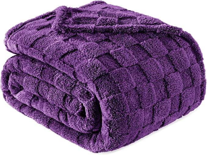 Exclusivo Mezcla Queen Size Flannel Fleece Blanket, Super Soft and Warm by ExclusivoMezcla