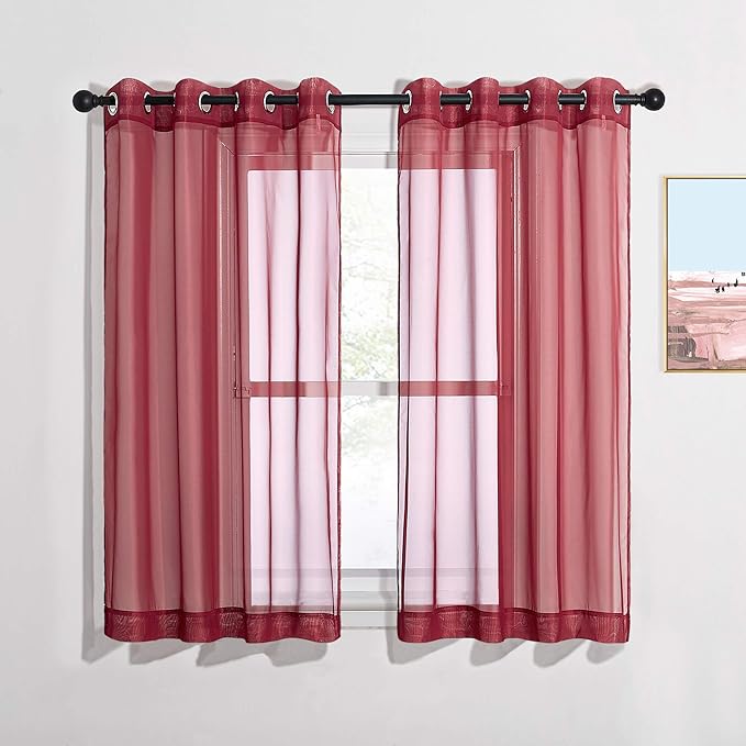 NICETOWN Christmas Sheer Window Curtains by NICETOWN