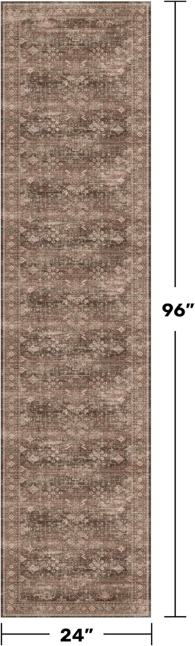 Boho Washable 2x8 Long Rugs for Hallway, Non Skid Front Door Runner Indoor - Image 2