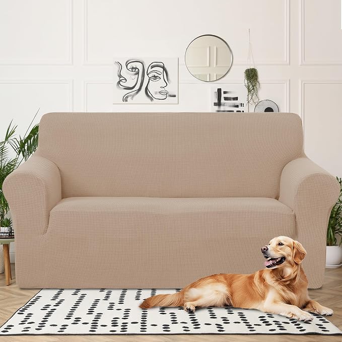 U-NICE HOME Oversized Stretch Loveseat Couch Cover Sofa Covers Washable Sofa - Image 2