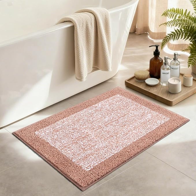 36x24 Large Bathroom Rugs Washable Non Slip, Soft Absorbent Quick Dry Mats - Image 3