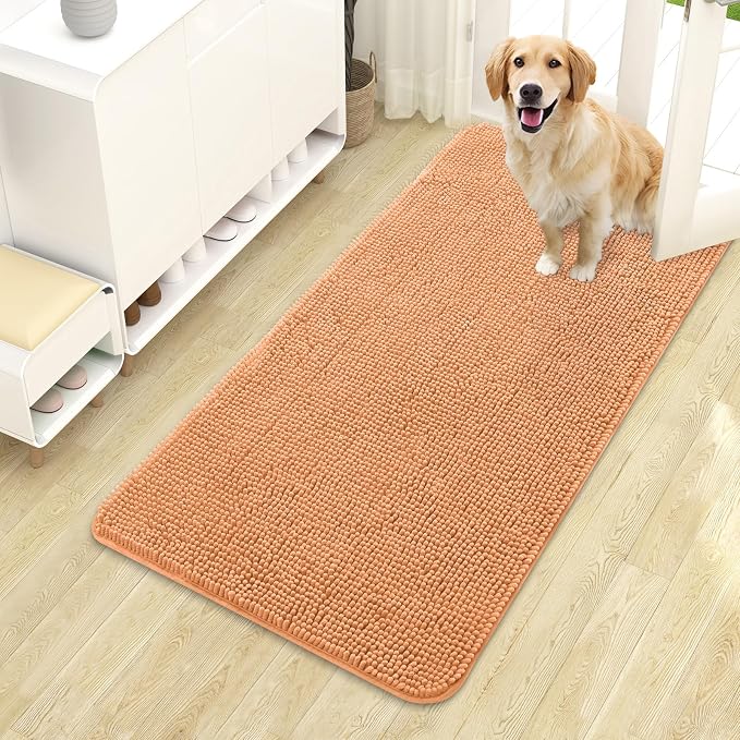OLANLY Dog Door Mat for Muddy Paws 44x24, Absorbs Moisture and Dirt, Absorbent by OLANLY