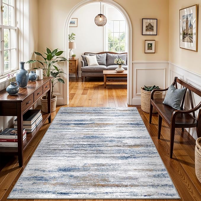 4x6 Rugs for Living Room: Non-Slip Washable Area Rug for Hallway Entryway - Image 3