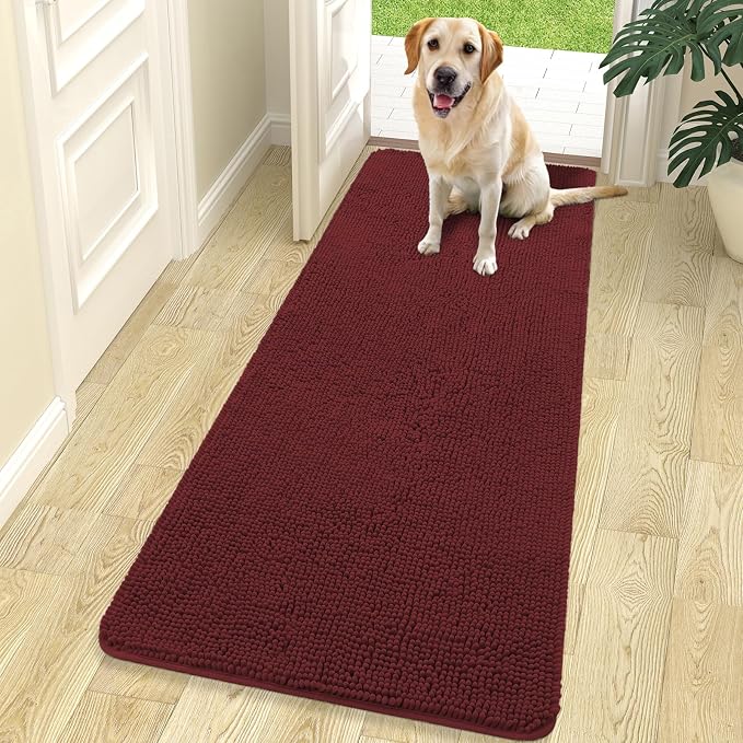 OLANLY Dog Door Mat for Muddy Paws 70x24, Absorbs Moisture and Dirt, Absorbent by OLANLY