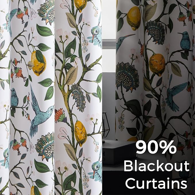 Topfinel Floral Curtains & Drapes Coquette Winter Blackout Elegant Vintage - Image 4