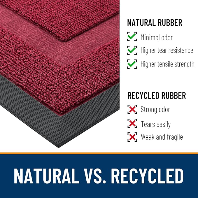 OLANLY Front Door Mat Indoor Outdoor Entrance, Waterproof All-Season, - Image 4