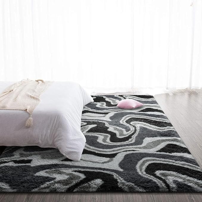 TWINNIS Super Soft Shaggy Rugs Fluffy Carpets, 5x8 Feet, Indoor Modern Plush - Image 5