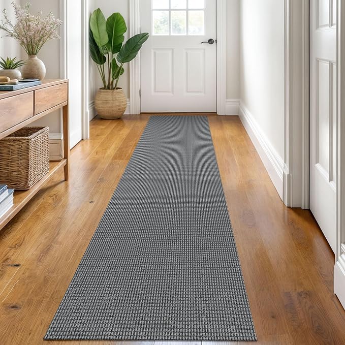 KOZYFLY Runners for Hallways 2x8 ft Washable Kitchen Runner Non Slip Rubber by KOZYFLY
