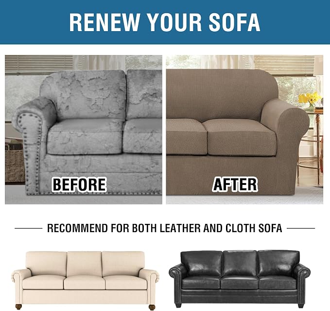 H.VERSAILTEX 4 Piece Stretch Sofa Covers - Image 7