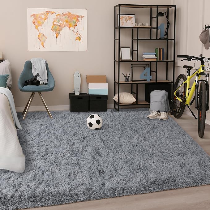 Chicrug Soft Area Rugs for Bedroom Living Room Plush Fluffy Rug 3x5 Feet - Image 5