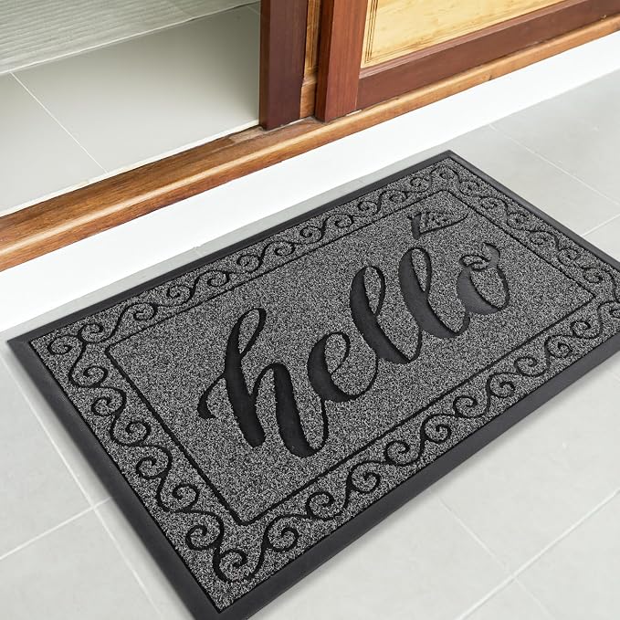 Yimobra Welcome Mats for Front Door 29.5x17, Heavy Duty Waterproof Outdoor Door - Image 6