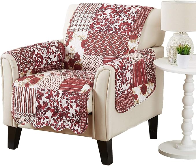 Great Bay Home Reversible Patchwork Chair Cover by GreatBayHome