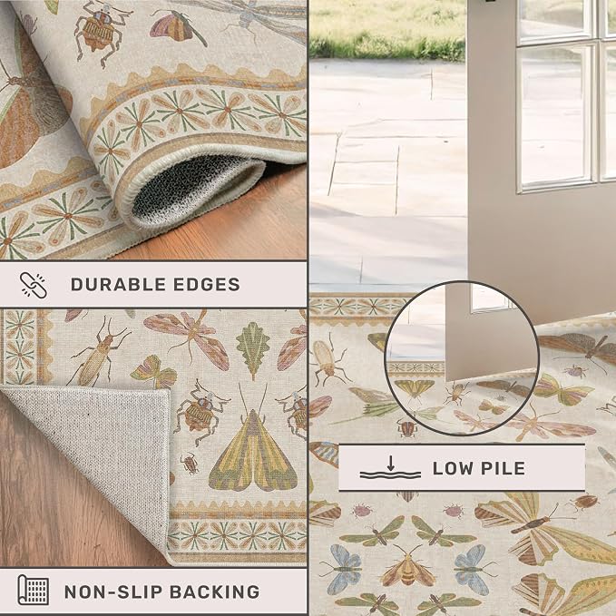 Floral 4x6 Rugs for Small Living Room - Image 5