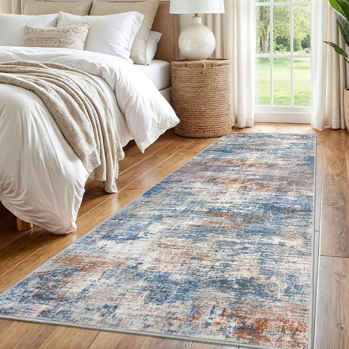 IOHOUZE Abstract Runner Rug 3x8 Ft Washable Runners - Image 8