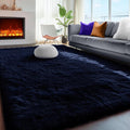 Dark Navy Blue Rugs for Living Room 5x8 Ft, Plush Area Rugs for Bedroom | by PAGISOFE