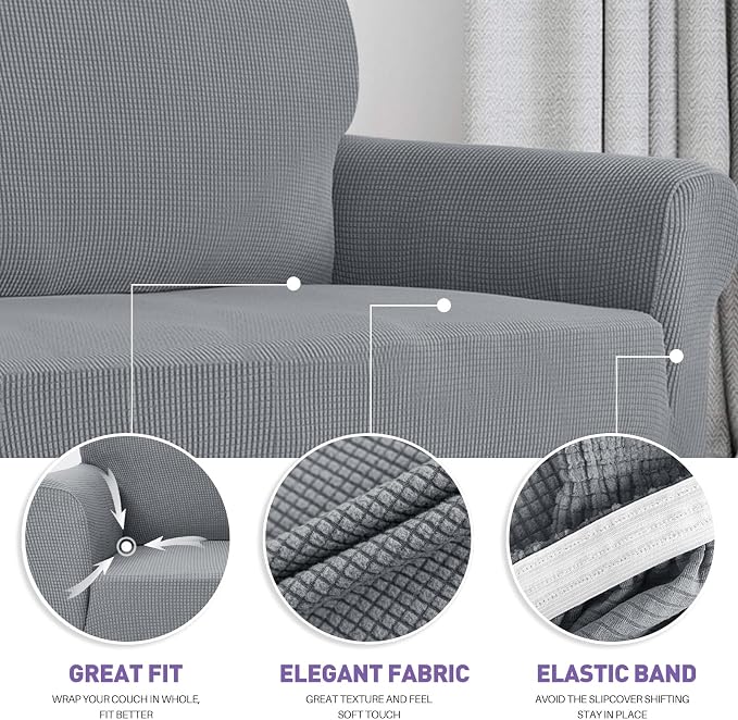 ZNSAYOTX Super Stretch Chair Slipcover Universal Sofa Chair Covers - Image 3
