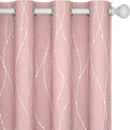 Deconovo Pink Blackout Curtains by Deconovo