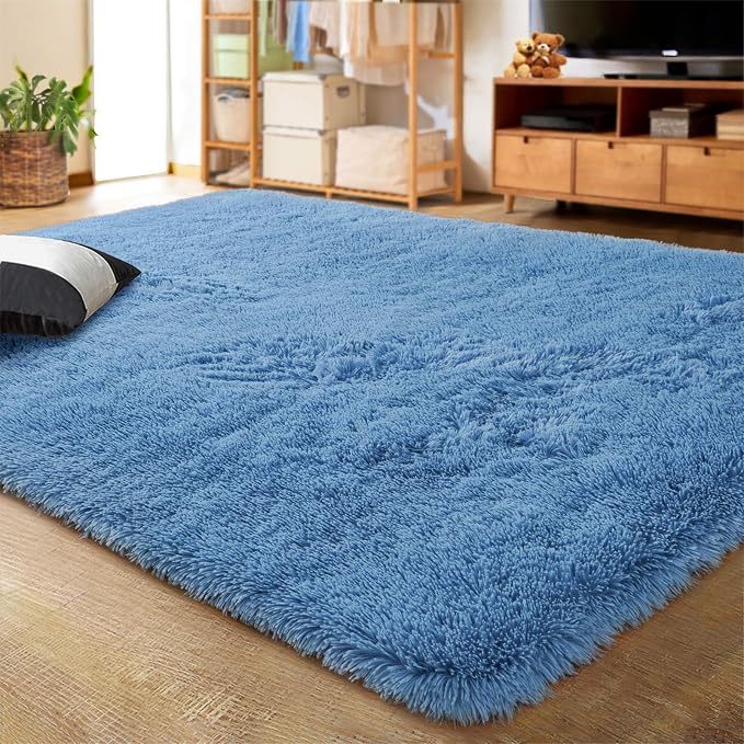 LOCHAS Ultra Soft Indoor Modern Area Rugs Fluffy Living Room Carpets by LOCHAS