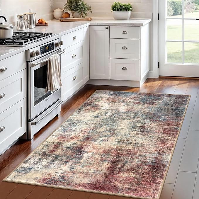 IOHOUZE Abstract Area Rug 4x6 Ft Washable Rugs - Image 2