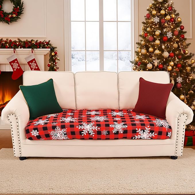 Smiry Printed Couch Cushion Covers, Stretch Soft Couch Covers - Image 5