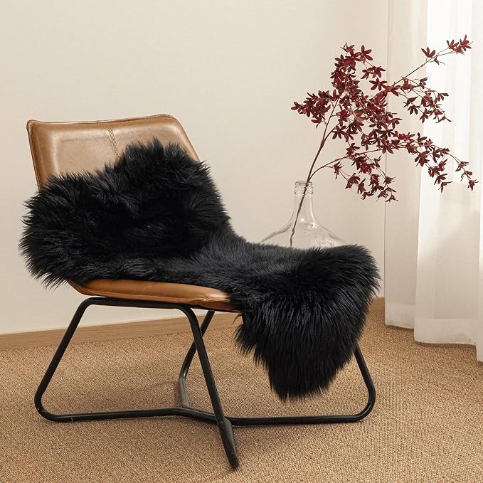 Ashler Faux Fur Rug, Fluffy Sheepskin Fur Rug, Fuzzy Ultra Soft 2 x 3 Ft Rugs - Image 2