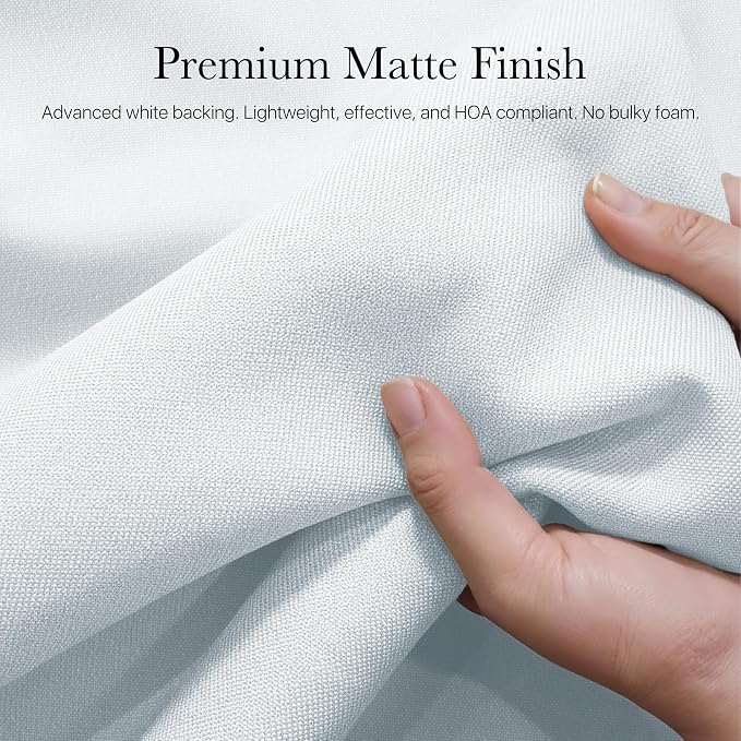 NICETOWN Farmhouse 100% Blackout Linen Curtains - Image 5