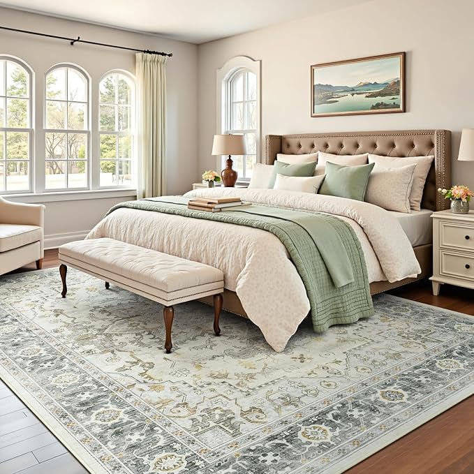 Lofus 5x7 Area Rugs for Living Room, Machine Washable Non-Slip Area Rug - Image 4