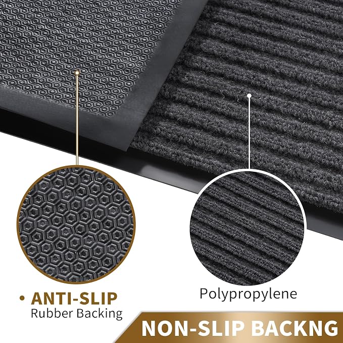 Yimobra Front Door Mat Outdoor Indoor Entrance, 100% Waterproof All-Season All - Image 4