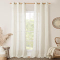 LAMIT Linen Sheer Curtains 84 Inches Long by LAMIT