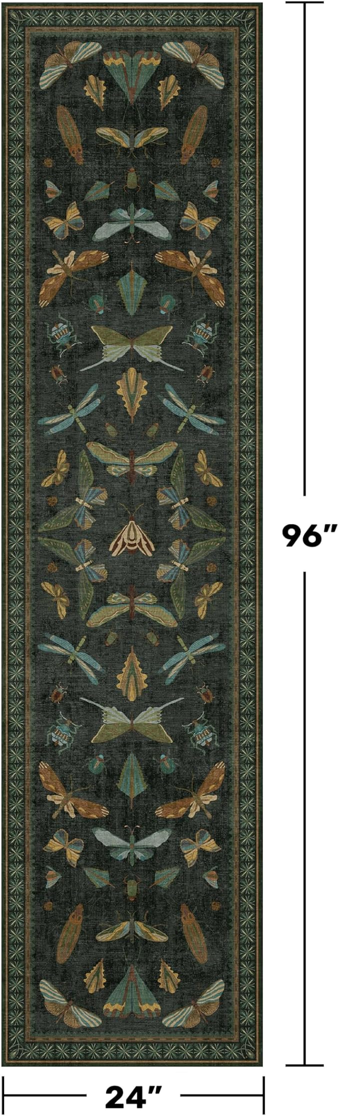Washable Insect 2x8 Long Runner Rug - Image 2