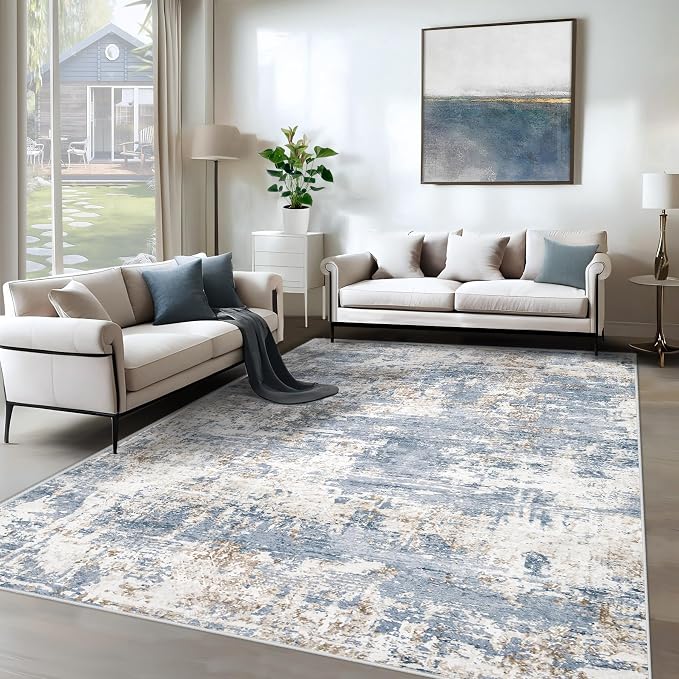 XLUEZ 6x9 Area Rugs for Living Room, Washable Modern Abstract Large Area Rug by XLUEZ