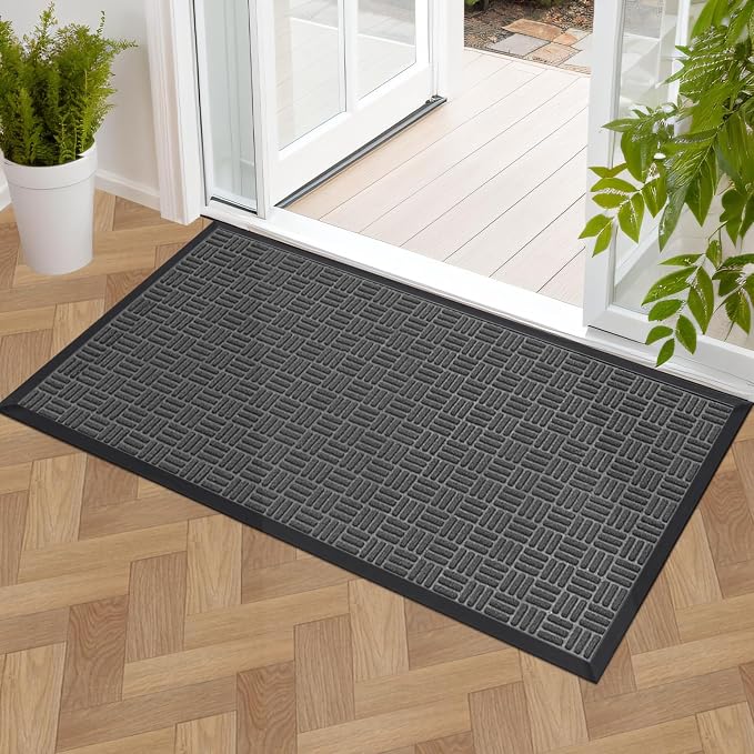 Mibao Front Door Mat, Heavy Duty Durable Welcome Mat by Mibao