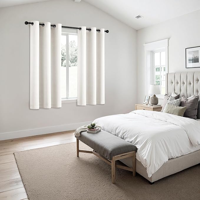 MIULEE Ivory Blackout Curtains - Image 6