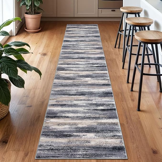 Lansny Modern Abstract Runner Rug 2x10 - Image 2