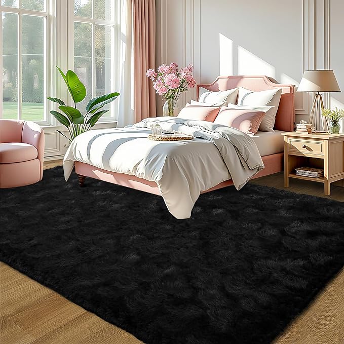 LOCHAS Ultra Soft Indoor Modern Area Rugs Fluffy Living Room Carpets - Image 3
