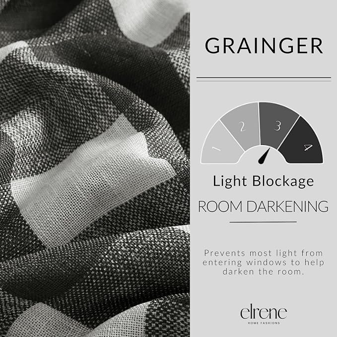 Elrene Home Fashions Farmhouse Living Grainger Buffalo-Check Room Darkening - Image 3