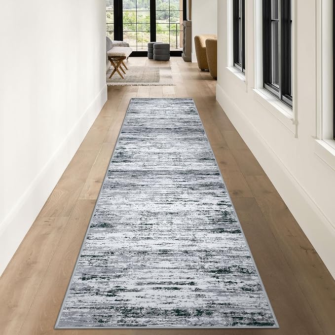 Lansny Modern Abstract Runner Rug 3x10 - Image 2