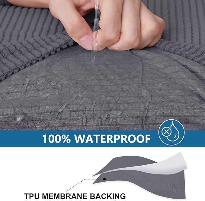 hyha Waterproof Couch Cushion Covers - Image 3