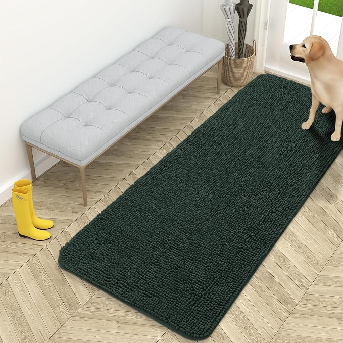 OLANLY Dog Door Mat for Muddy Paws 59x24, Absorbs Moisture and Dirt, Absorbent by OLANLY